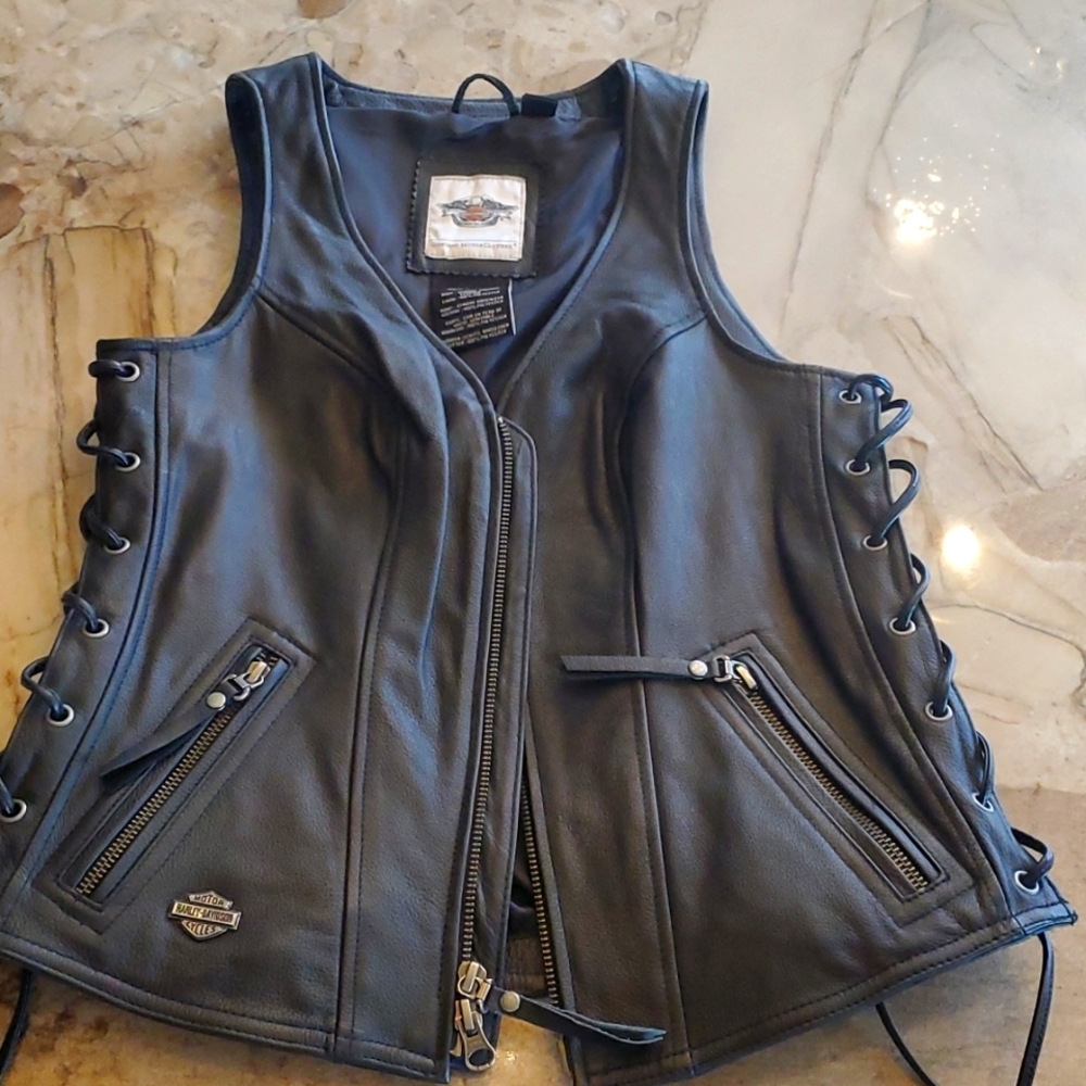 Harley Davidson Womens Leather Vest